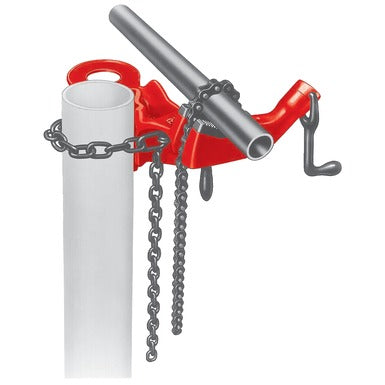 RIDGID Portable Chain &amp; Yoke Vises – nešiojamos vamzdžių spaustuvės (yoke / chain)