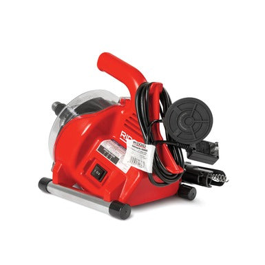 RIDGID PowerClear – kompaktiška elektrinė kanalizacijos valymo mašina