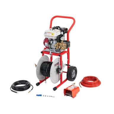RIDGID KJ2200 Water Jetter – aukšto slėgio vamzdžių valymo įranga