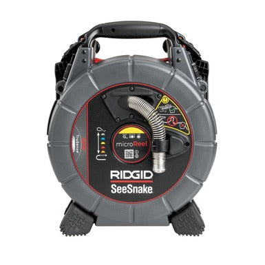 RIDGID SeeSnake microReel APX su TruSense® – kompaktiška vamzdynų video inspekcijos kamera (30 m)