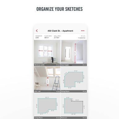 RIDGID Sketch – matavimų ir planų kūrimo programėlė (mobile app)